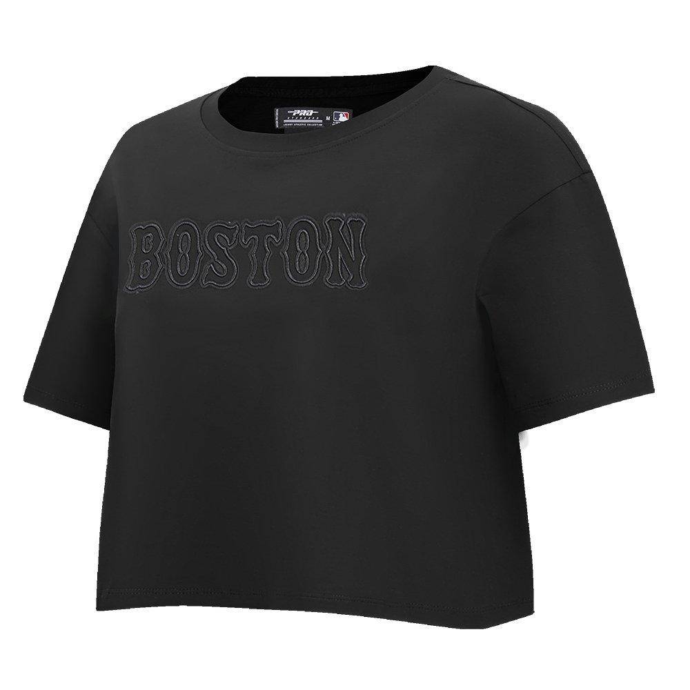 Pro Standard Women's MLB Boston Red Sox​ Neutral SJ Boxy Top -Black - BLACK Thumbnail View 3