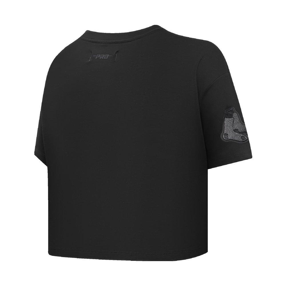 Pro Standard Women's MLB Boston Red Sox​ Neutral SJ Boxy Top - Black - BLACK Thumbnail View 4