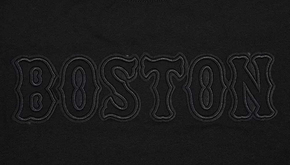 Pro Standard Women's MLB Boston Red Sox​ Neutral SJ Boxy Top -Black - BLACK