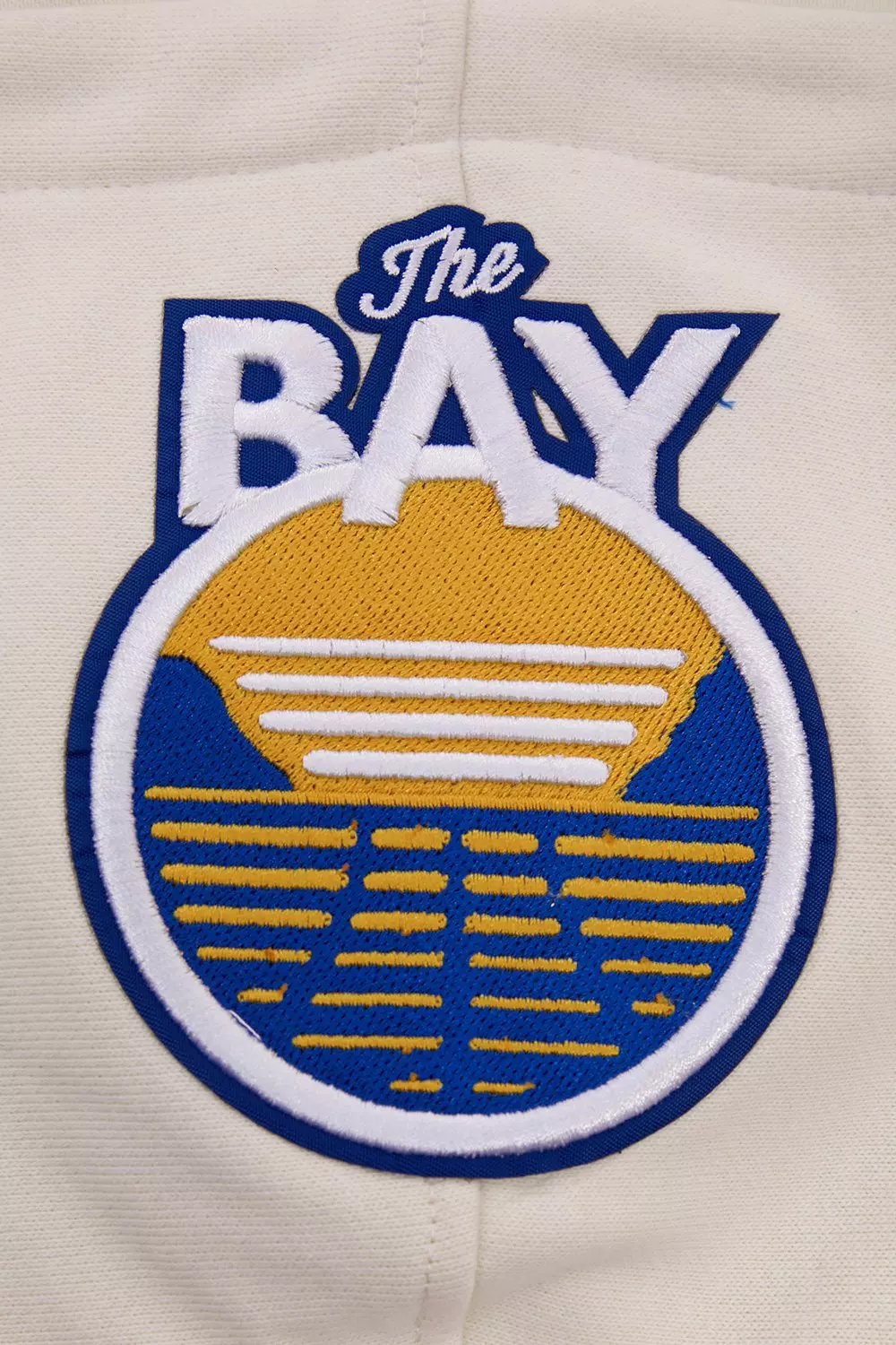 Pro Standard Men's NBA Golden State Warriors Retro Classic Fleece Pullover Hoodie - Eggshell/Royal - EGGSHELL/ROYAL BLUE