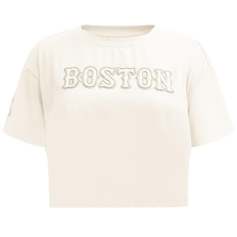 Pro Standard Women's MLB Boston Red Sox​ Neutral SJ Boxy Top -Cream - CREAM Thumbnail View 1