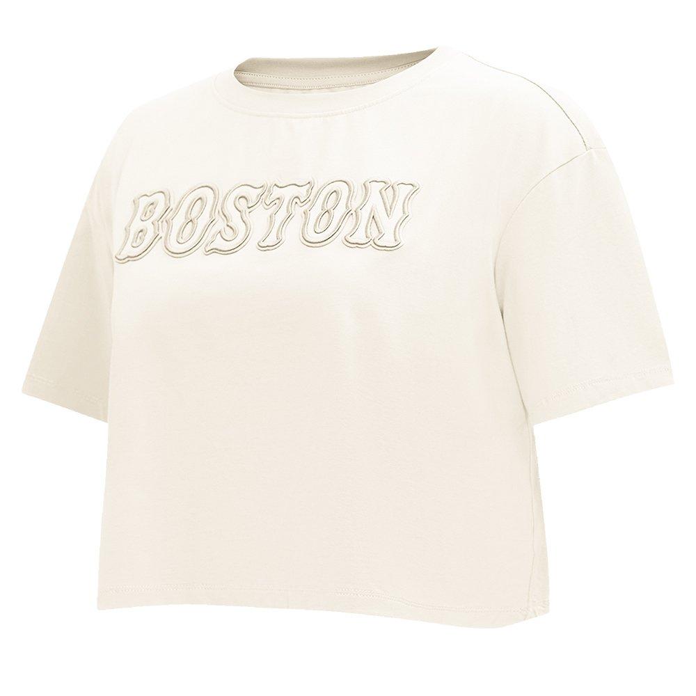 Pro Standard Women's MLB Boston Red Sox​ Neutral SJ Boxy Top -Cream - CREAM Thumbnail View 3