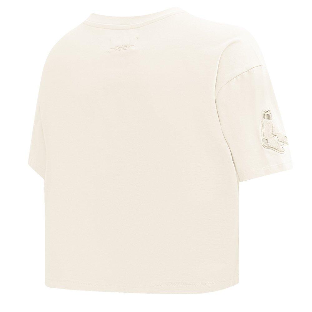 Pro Standard Women's MLB Boston Red Sox​ Neutral SJ Boxy Top -Cream - CREAM Thumbnail View 4