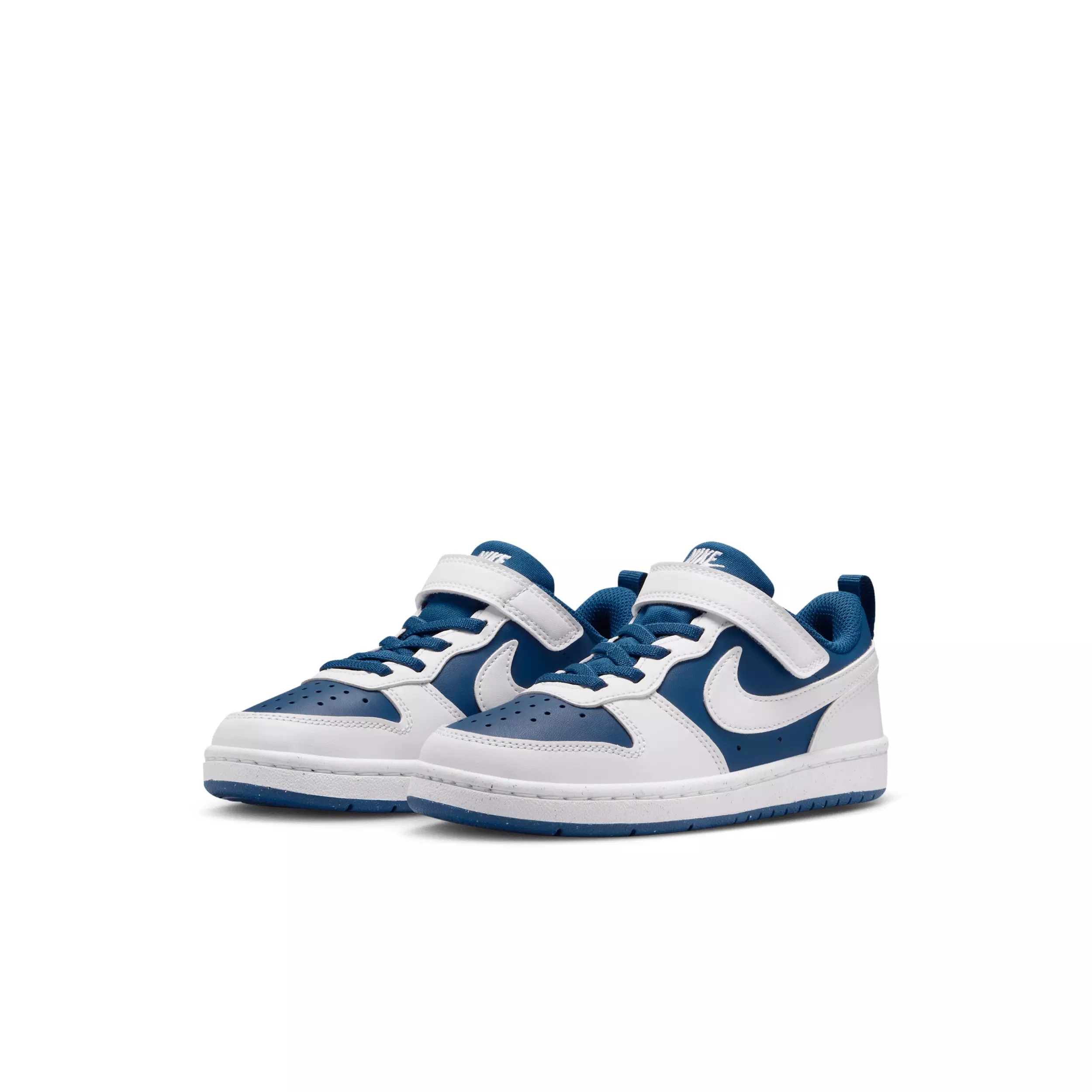 Nike Court Borough Low Recraft "Court Blue/White/White" Preschool Boys' Shoe - BLUE/WHITE/WHITE