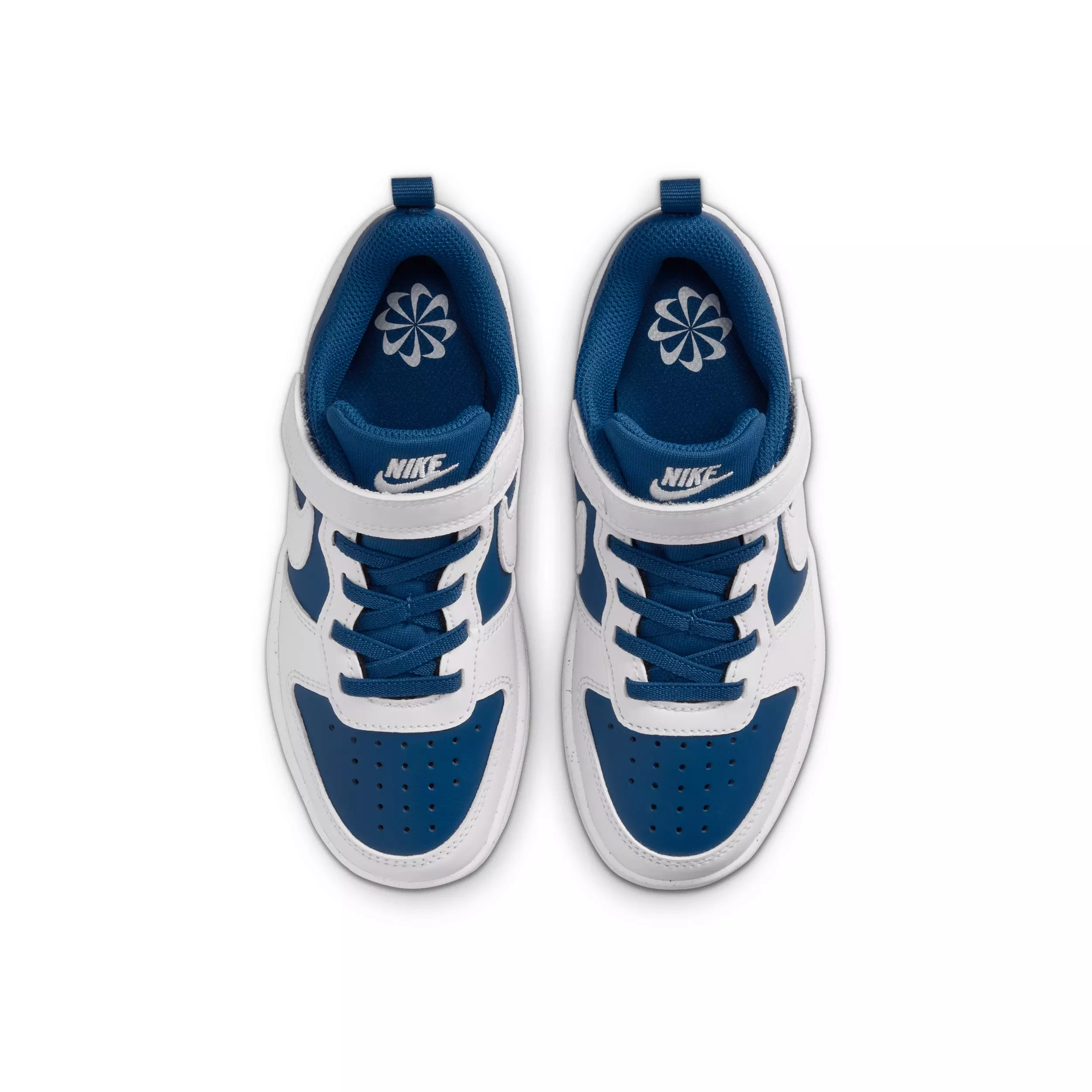 Nike Court Borough Low Recraft "Court Blue/White/White" Preschool Boys' Shoe - BLUE/WHITE/WHITE