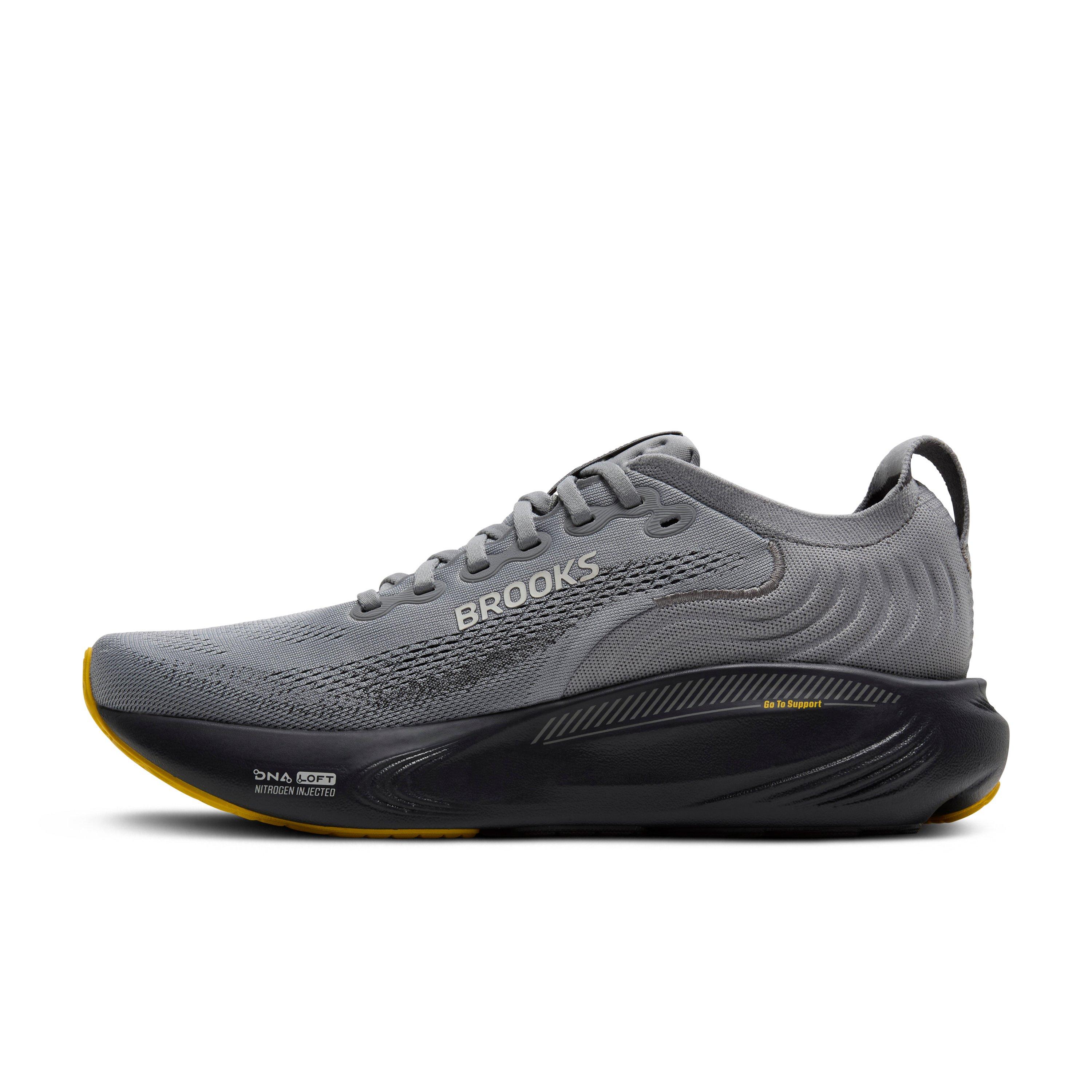 Brooks Adrenaline GTS 25 "Primer Grey/Ebony/Jasmin" Men's Extra Wide Running Shoe - GREY/EBONY/JASMIN