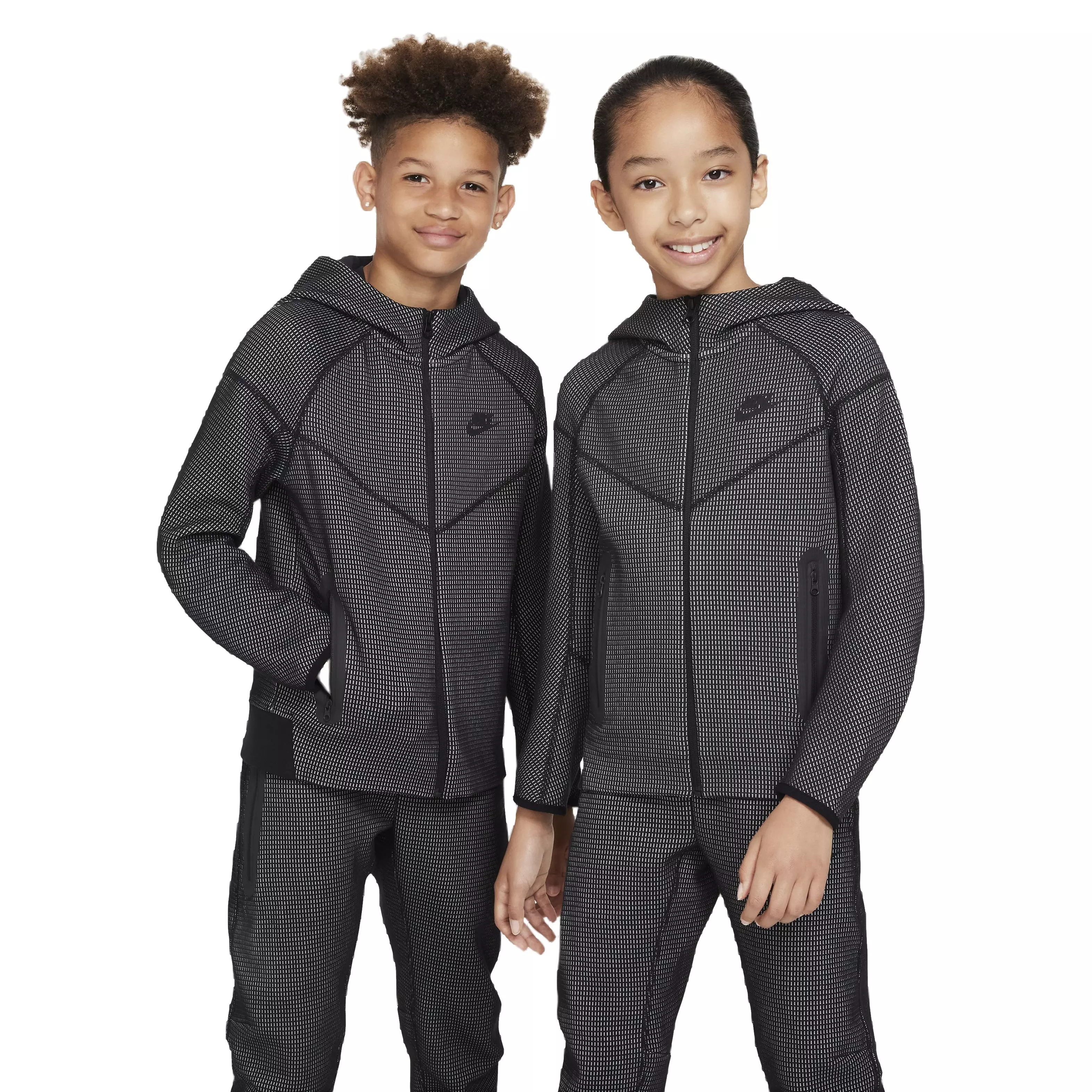 Nike Big Kids' Sportswear Tech Fleece Winterized Full-Zip Jacket - Black - BLACK