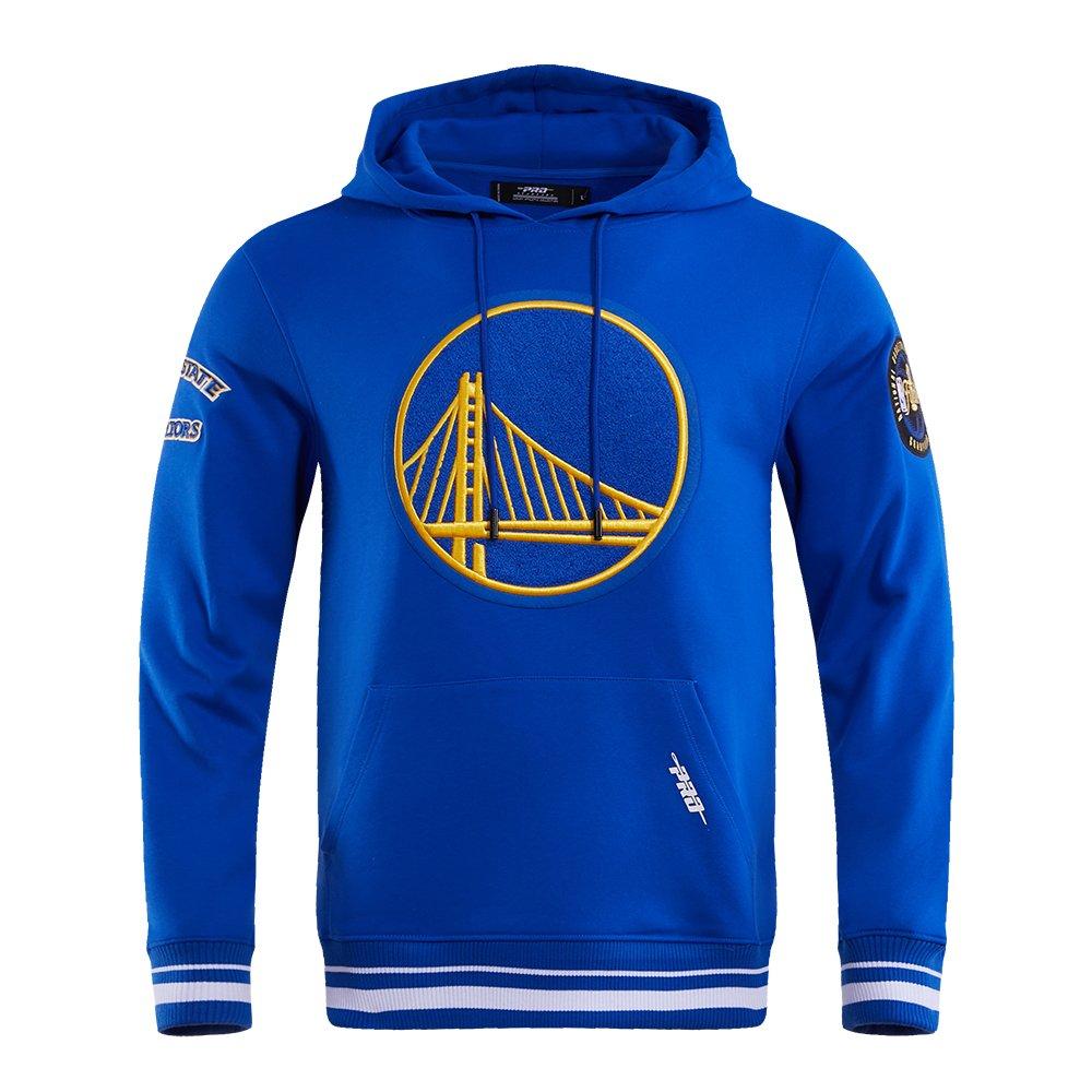 Pro Standard Men's NBA Golden State Warriors Retro Classic Fleece Pullover Hoodie - Royal - ROYAL Thumbnail View 1