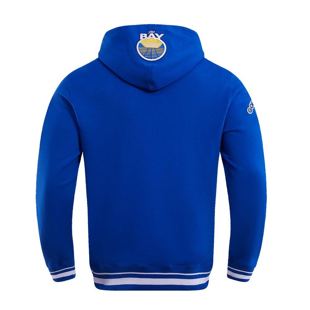 Pro Standard Men's NBA Golden State Warriors Retro Classic Fleece Pullover Hoodie - Royal - ROYAL Thumbnail View 2
