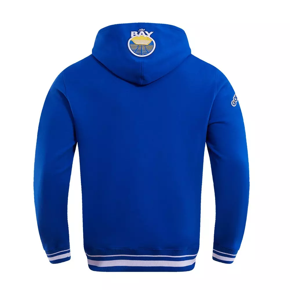 Pro Standard Men's NBA Golden State Warriors Retro Classic Fleece Pullover Hoodie - Royal - ROYAL
