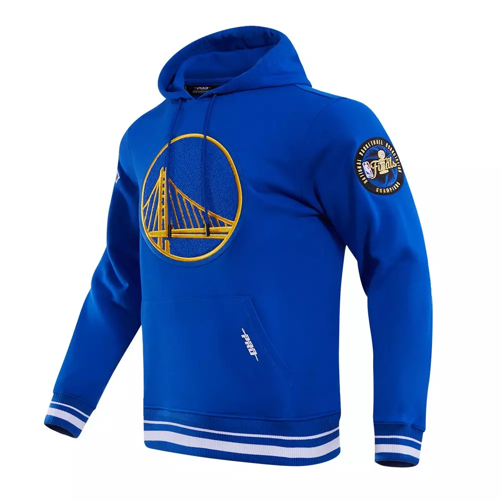 Pro Standard Men's NBA Golden State Warriors Retro Classic Fleece Pullover Hoodie -Royal - ROYAL