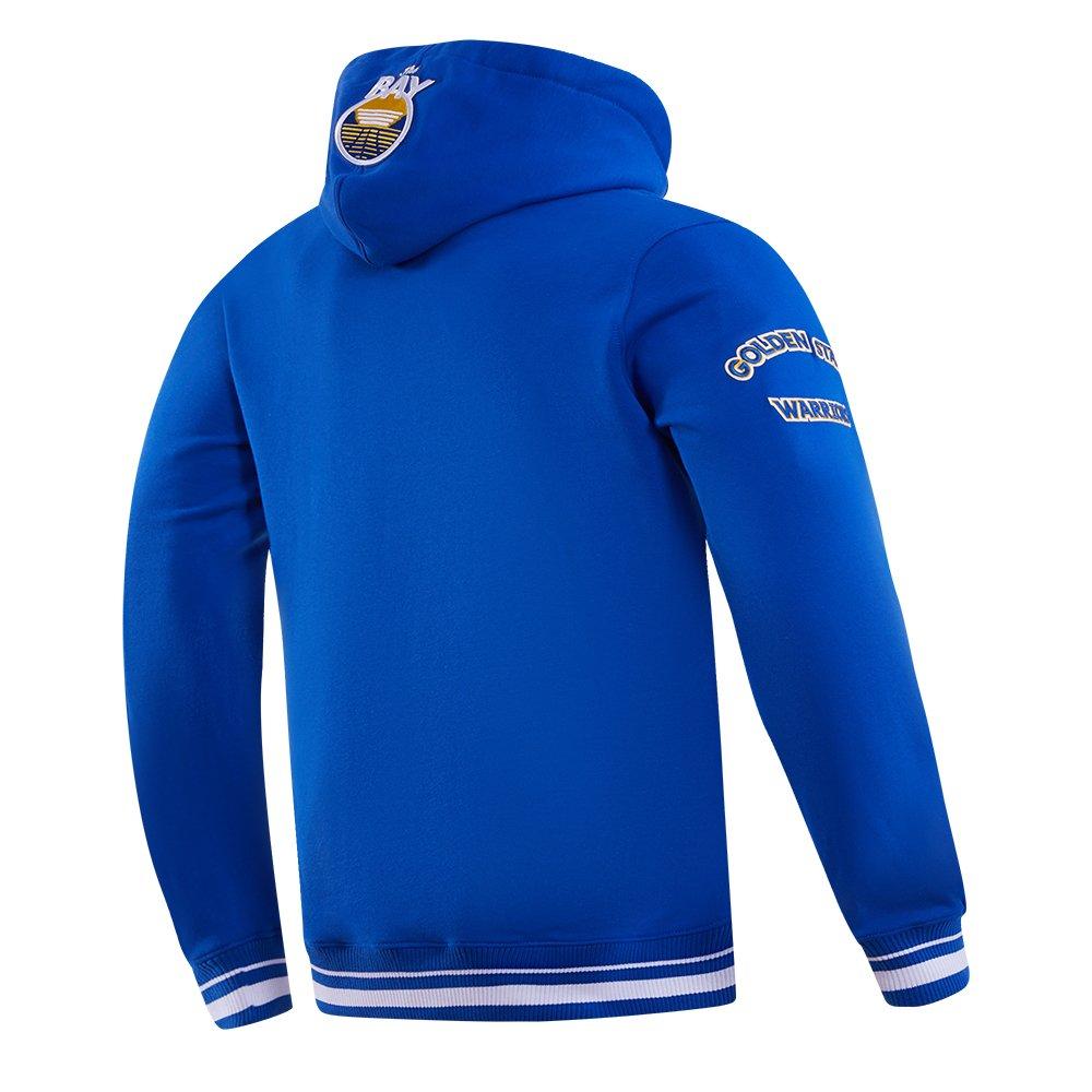 Pro Standard Men's NBA Golden State Warriors Retro Classic Fleece Pullover Hoodie - Royal - ROYAL Thumbnail View 4