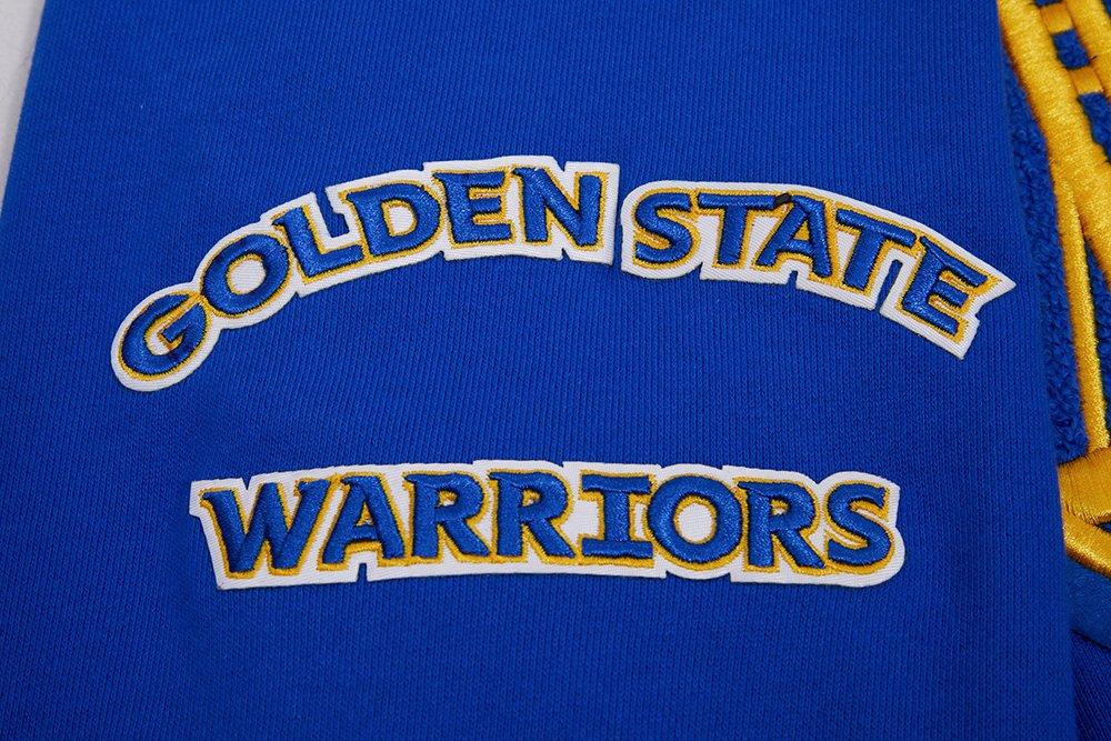 Pro Standard Men's NBA Golden State Warriors Retro Classic Fleece Pullover Hoodie -Royal - ROYAL Thumbnail View 7