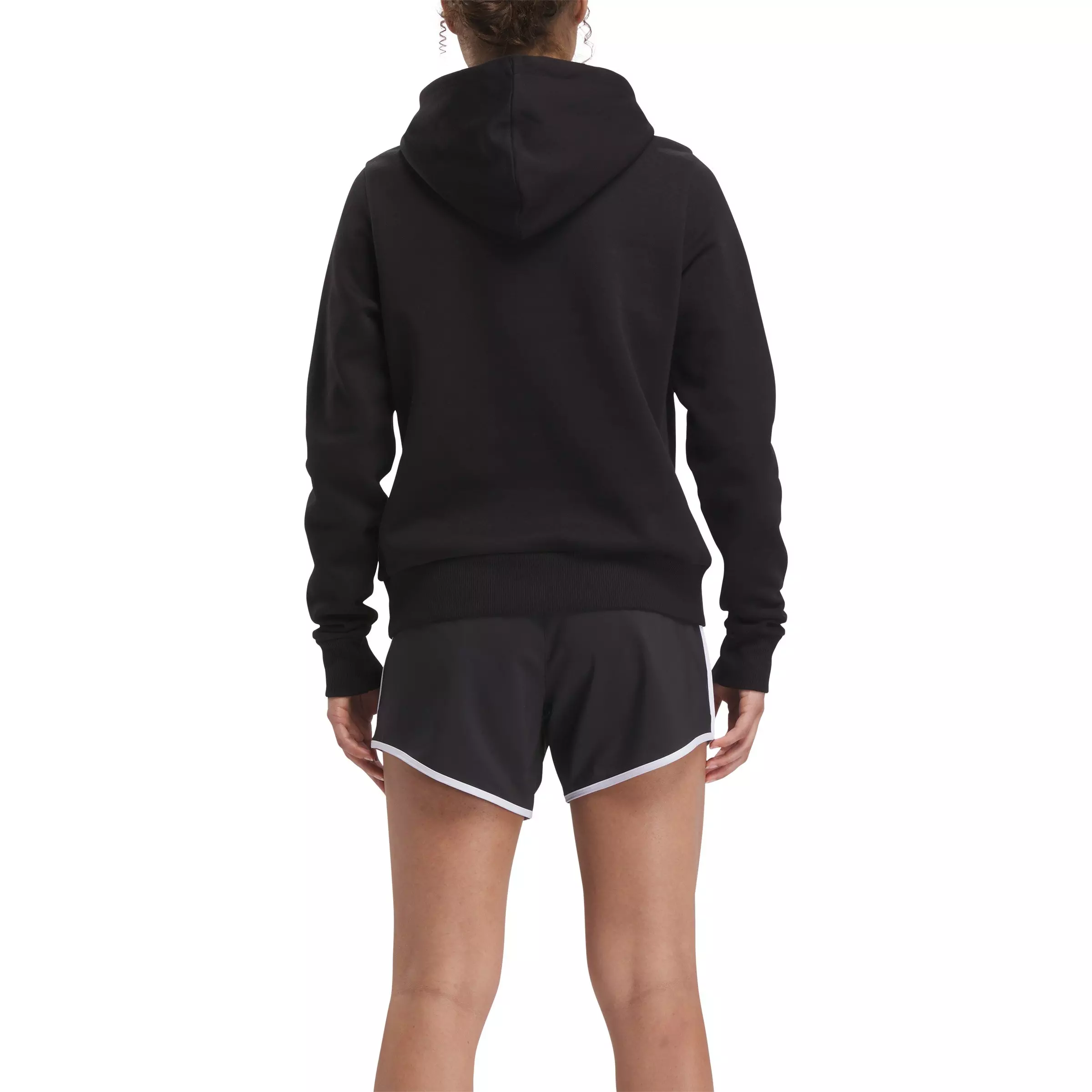 Reebok Women's Identity Big Logo Fleece Hoodie - Black - BLACK