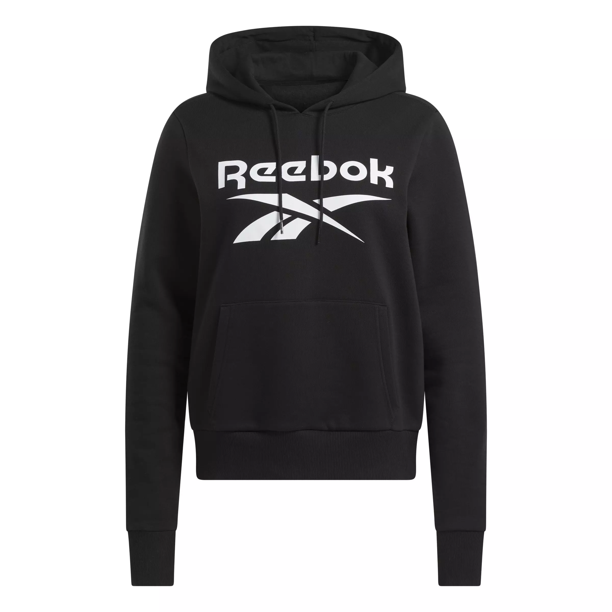 Reebok Women's Identity Big Logo Fleece Hoodie - Black - BLACK