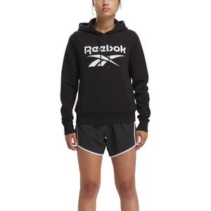 Reebok Women's Identity Big Logo Fleece Hoodie - Black