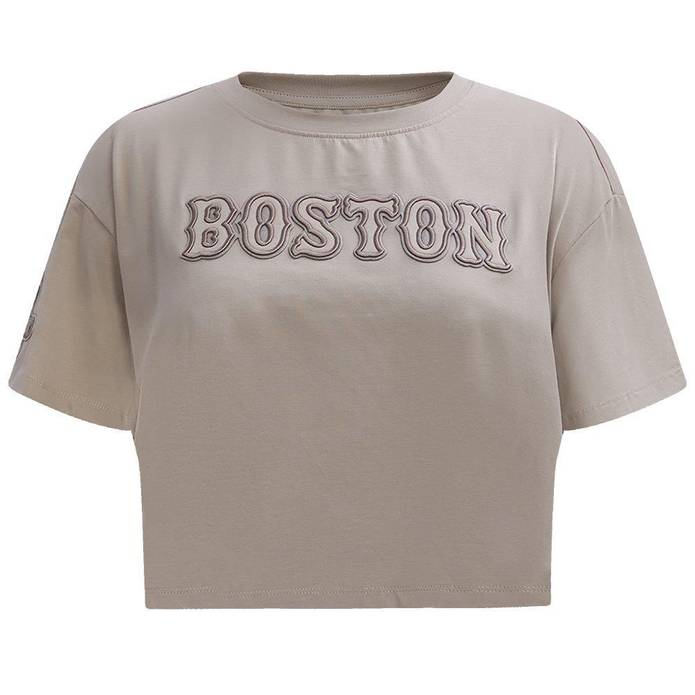 Pro Standard Women's MLB Boston Red Sox​ Neutral SJ Boxy Top - Tan - TAN Thumbnail View 1