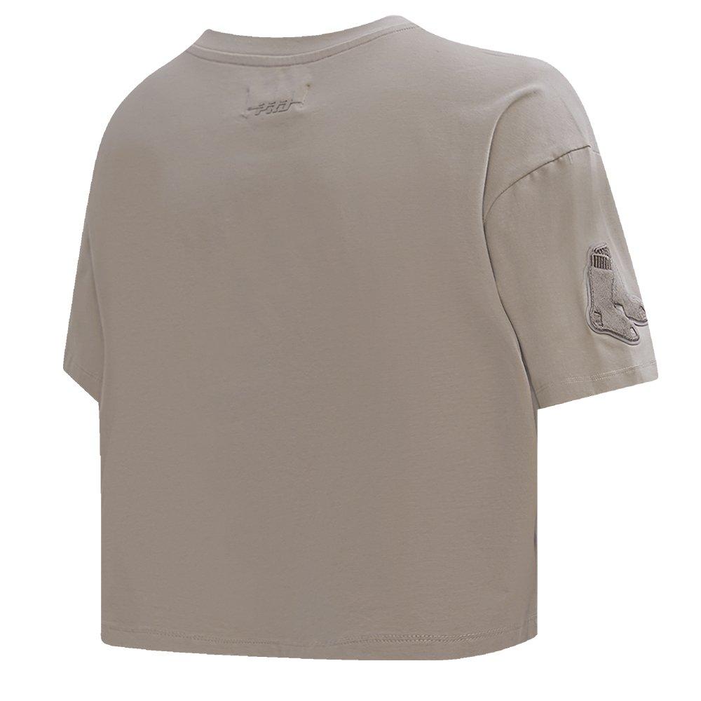 Pro Standard Women's MLB Boston Red Sox​ Neutral SJ Boxy Top - Tan - TAN Thumbnail View 4