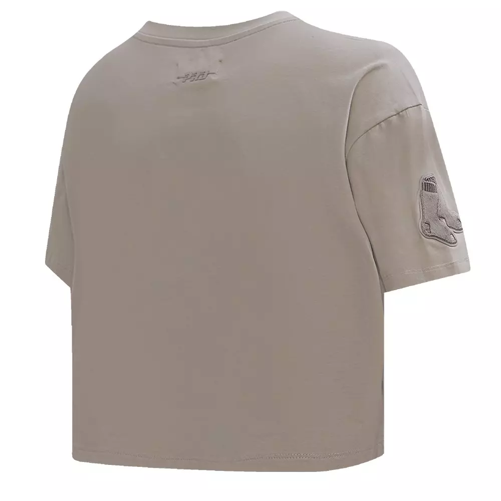 Pro Standard Women's MLB Boston Red Sox​ Neutral SJ Boxy Top -Tan - TAN