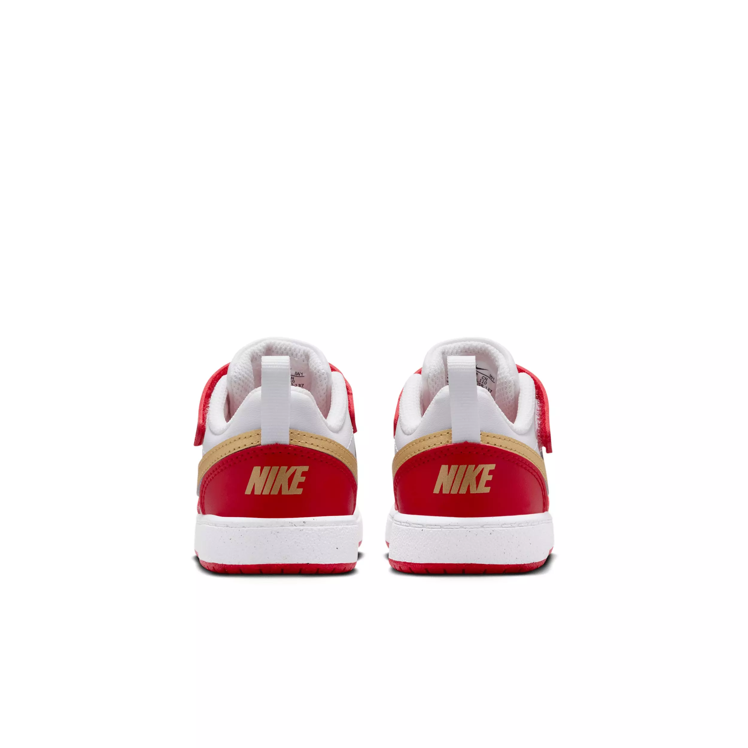 Nike Court Borough Low Recraft "White/University Red/White/Metallic Gold" Infant Boys' Shoe - WHITE/RED/WHITE/GOLD