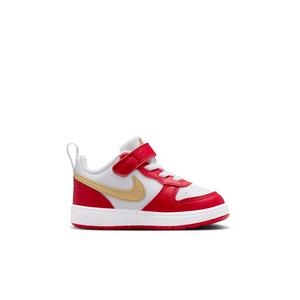 Nike Court Borough Low Recraft "White/University Red/White/Metallic Gold" Infant Boys' Shoe