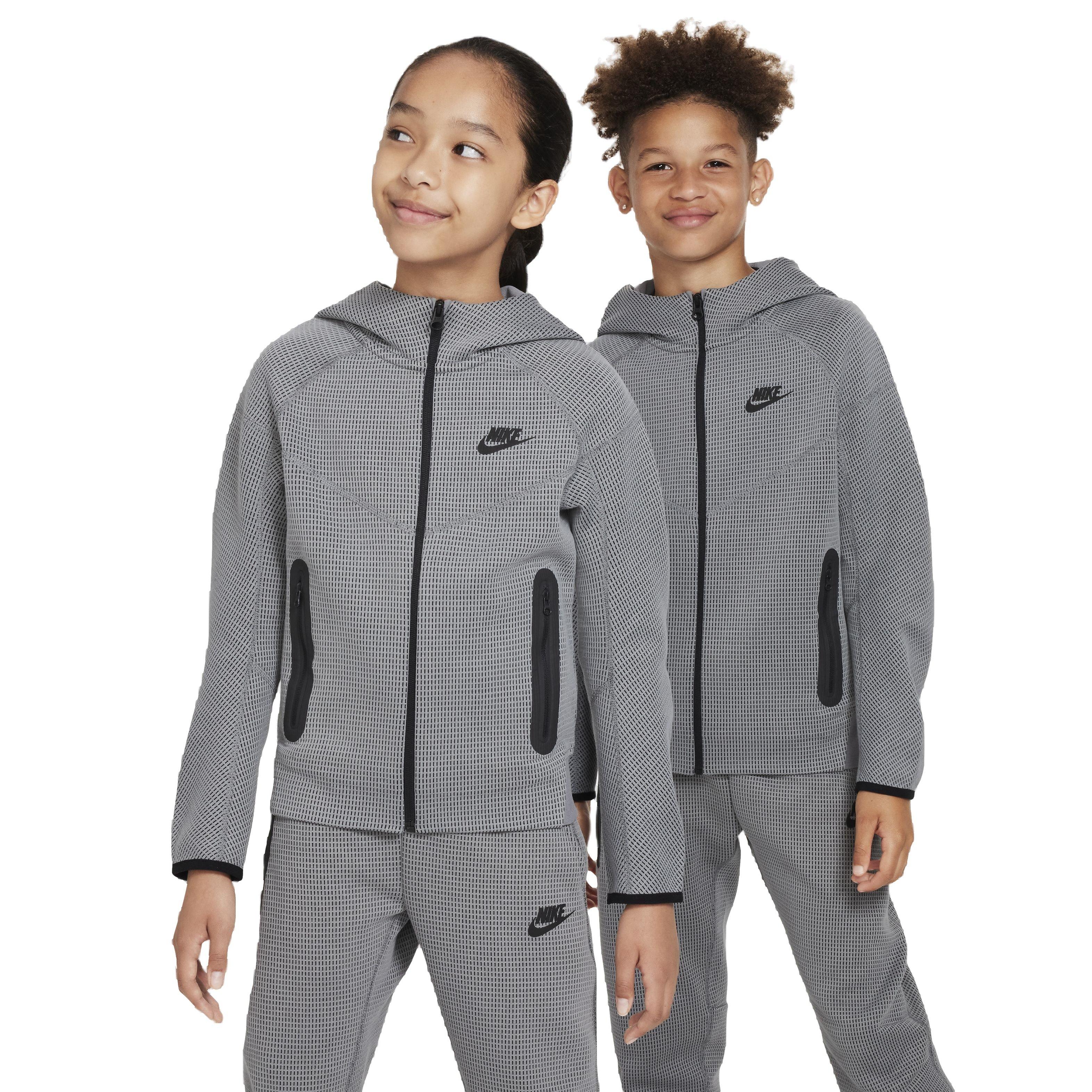 Nike Big Kids' Sportswear Tech Fleece Winterized Full-Zip Jacket - Grey - GREY Thumbnail View 1