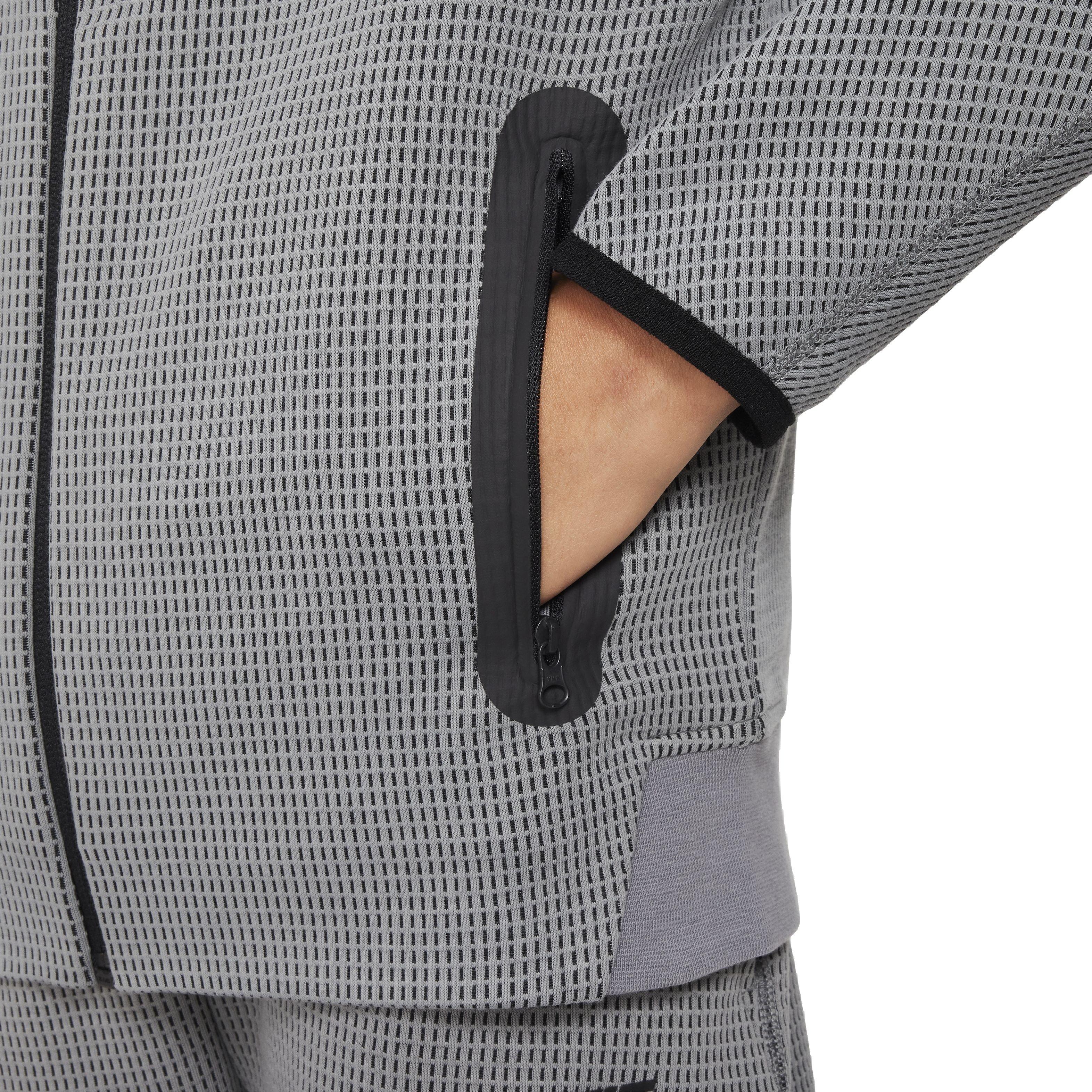 Nike Big Kids' Sportswear Tech Fleece Winterized Full-Zip Jacket - Grey - GREY Thumbnail View 4