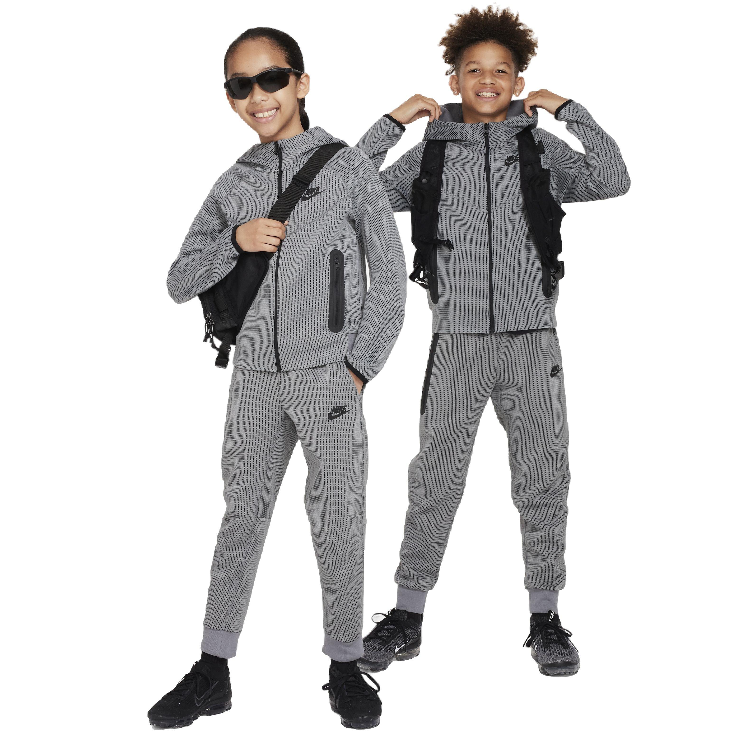 Nike Big Kids' Sportswear Tech Fleece Winterized Full-Zip Jacket - Grey - GREY Thumbnail View 5