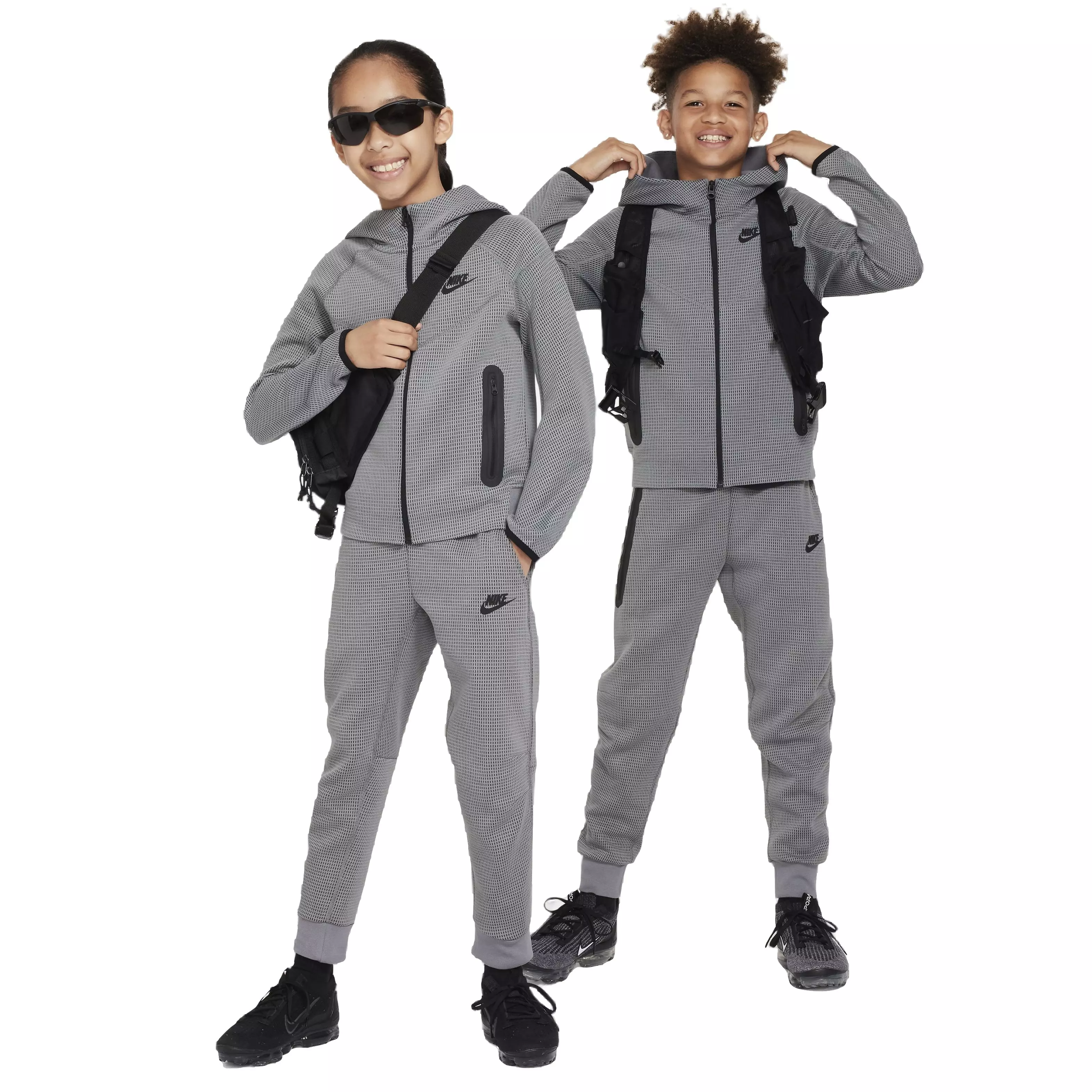Nike Big Kids' Sportswear Tech Fleece Winterized Full-Zip Jacket - Grey - GREY
