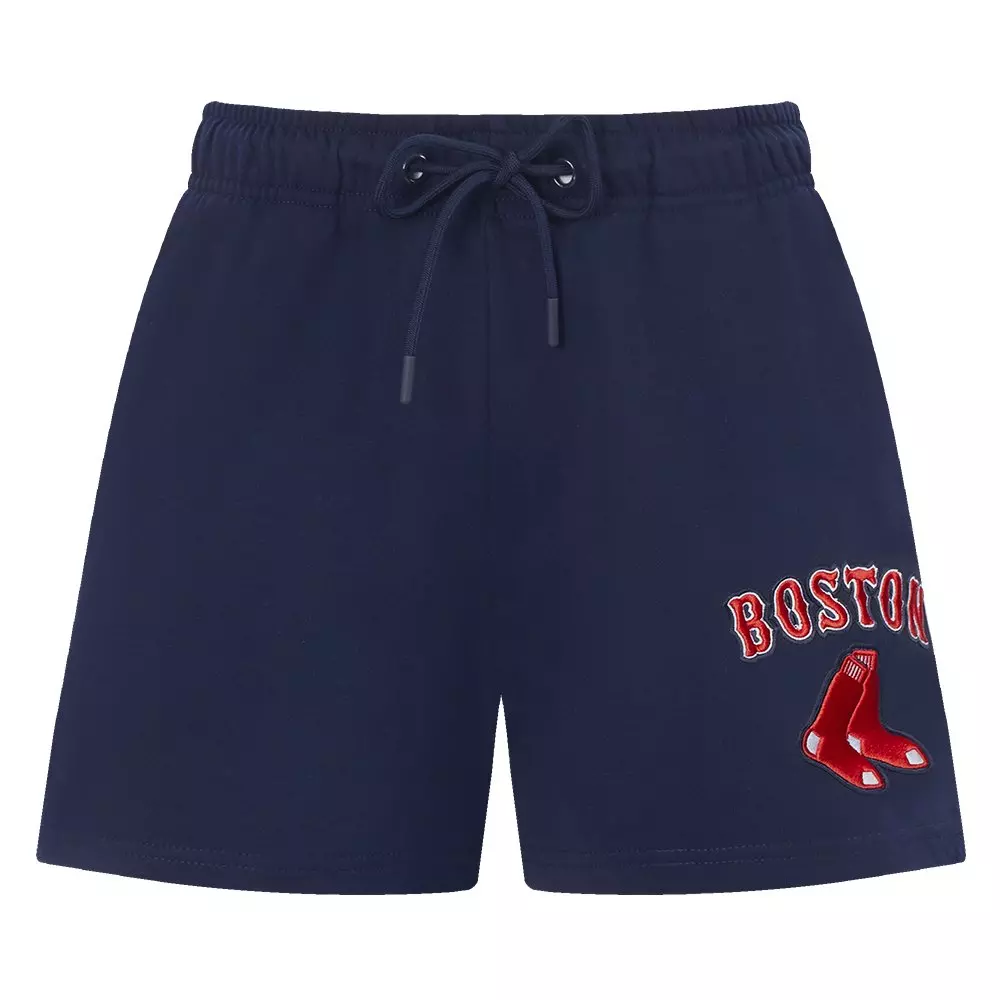 Pro Standard Women's MLB Boston Red Sox Classic Fleece Shorts - Navy - NAVY
