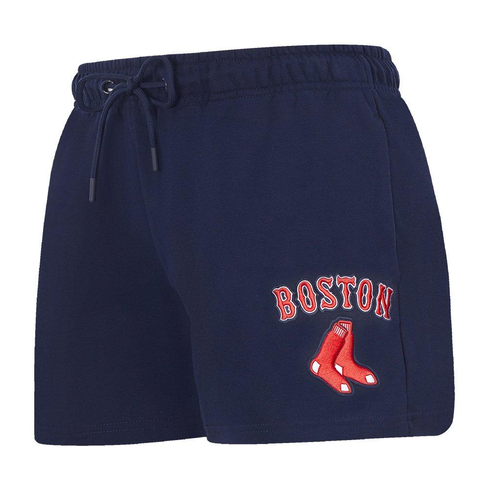 Pro Standard Women's MLB Boston Red Sox Classic Fleece Shorts - Navy - NAVY Thumbnail View 3