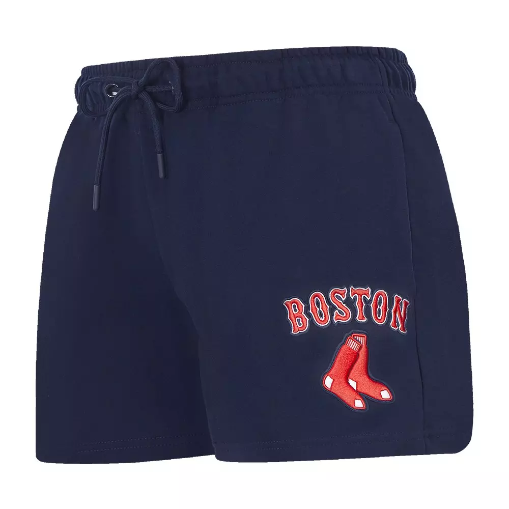 Pro Standard Women's MLB Boston Red Sox Classic Fleece Shorts -Navy - NAVY