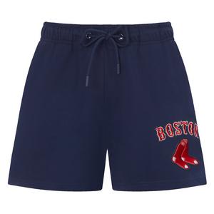 Pro Standard Women's MLB Boston Red Sox Classic Fleece Shorts -Navy
