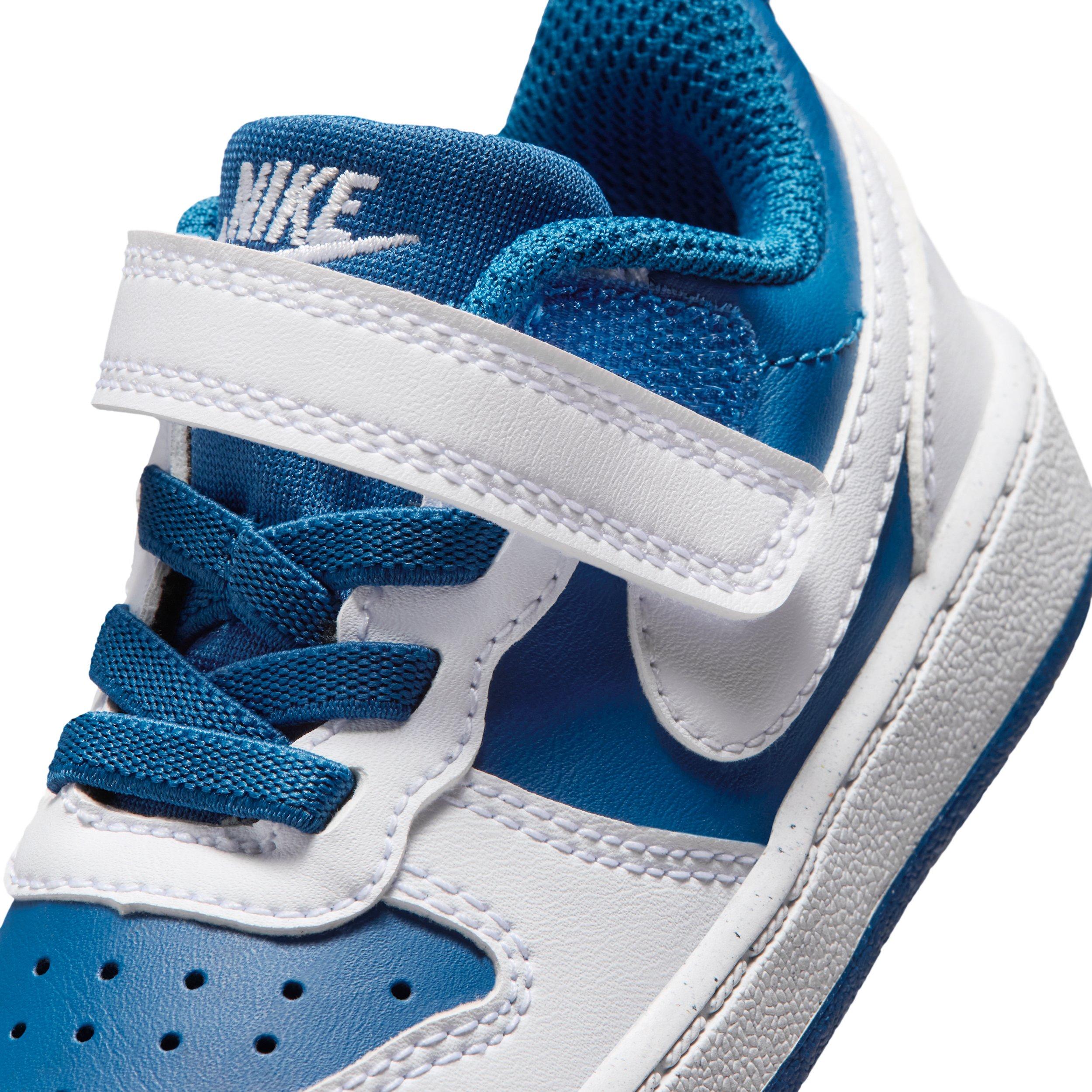 Nike Court Borough Low Recraft "Court Blue/White/White" Infant Boys' Shoe - BLUE/WHITE/WHITE Thumbnail View 7