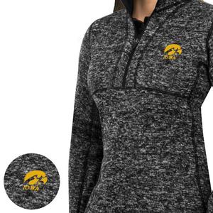 Antigua Women's Iowa Hawkeyes Fortune Half-Zip Pullover Jacket