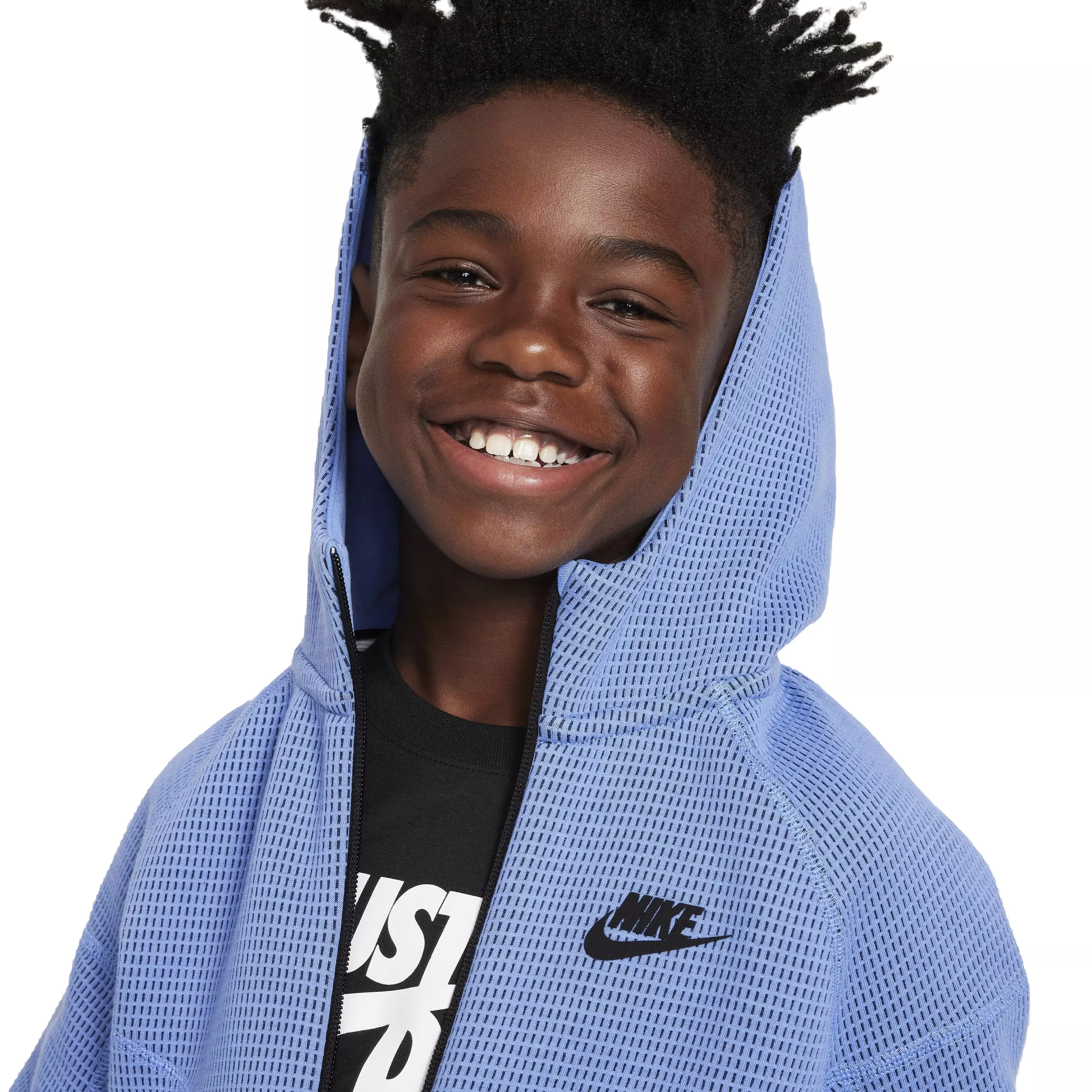Nike Big Kids' Sportswear Tech Fleece Winterized Full-Zip Jacket - Blue - BLUE
