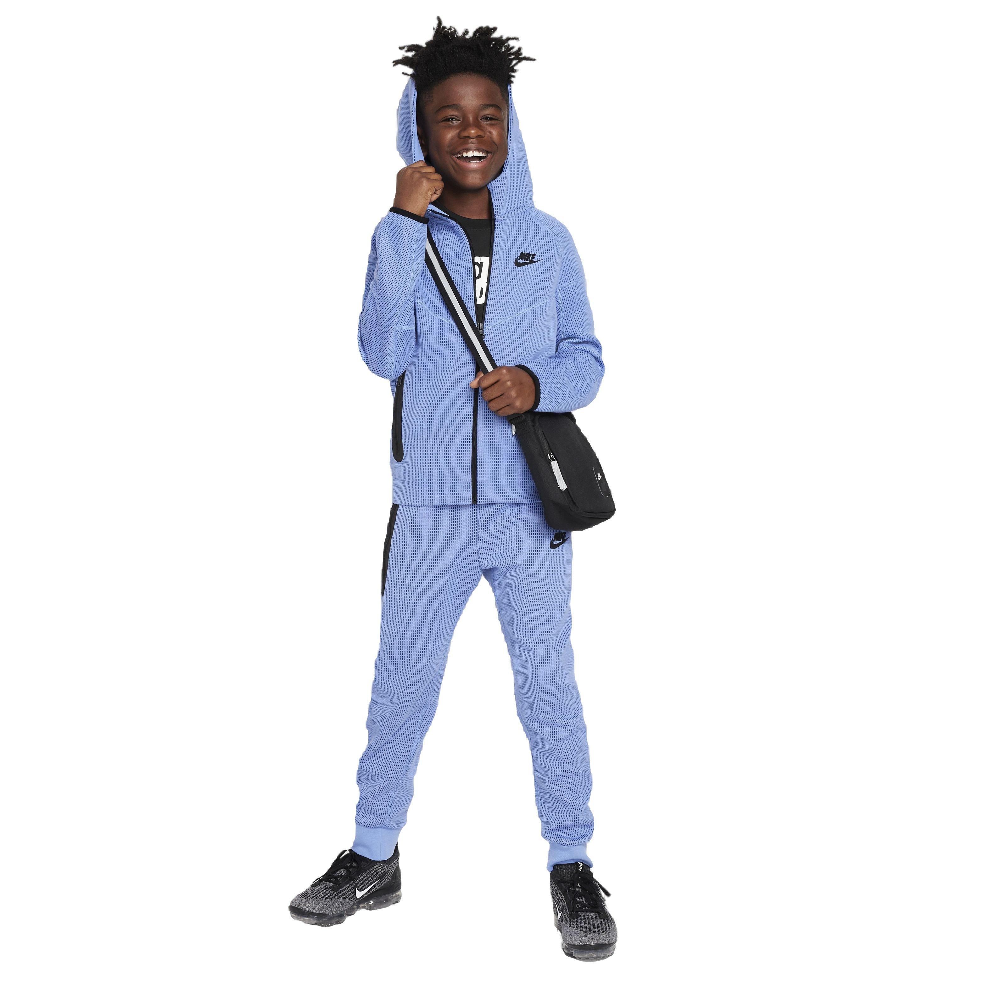 Nike Big Kids' Sportswear Tech Fleece Winterized Full-Zip Jacket - Blue - BLUE Thumbnail View 5