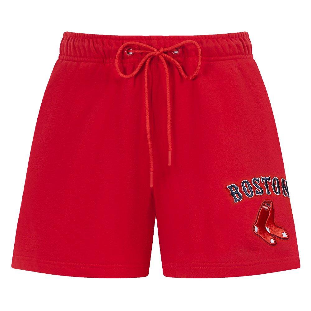 Pro Standard Women's MLB Boston Red Sox Classic Fleece Shorts - Red - RED Thumbnail View 1