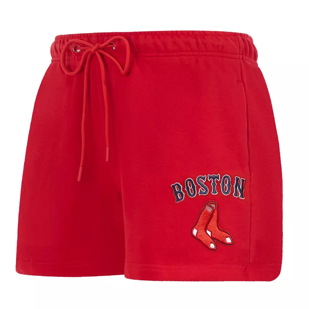 Pro Standard Women's MLB Boston Red Sox Classic Fleece Shorts - Red - RED