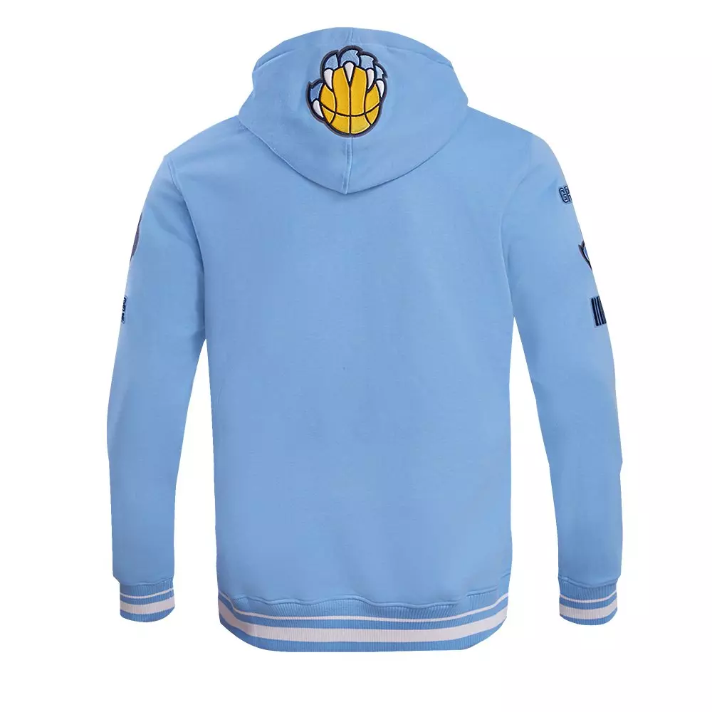 Pro Standard Men's NBA Memphis Grizzlies Retro Classic Fleece Pullover Hoodie -Blue - BLUE