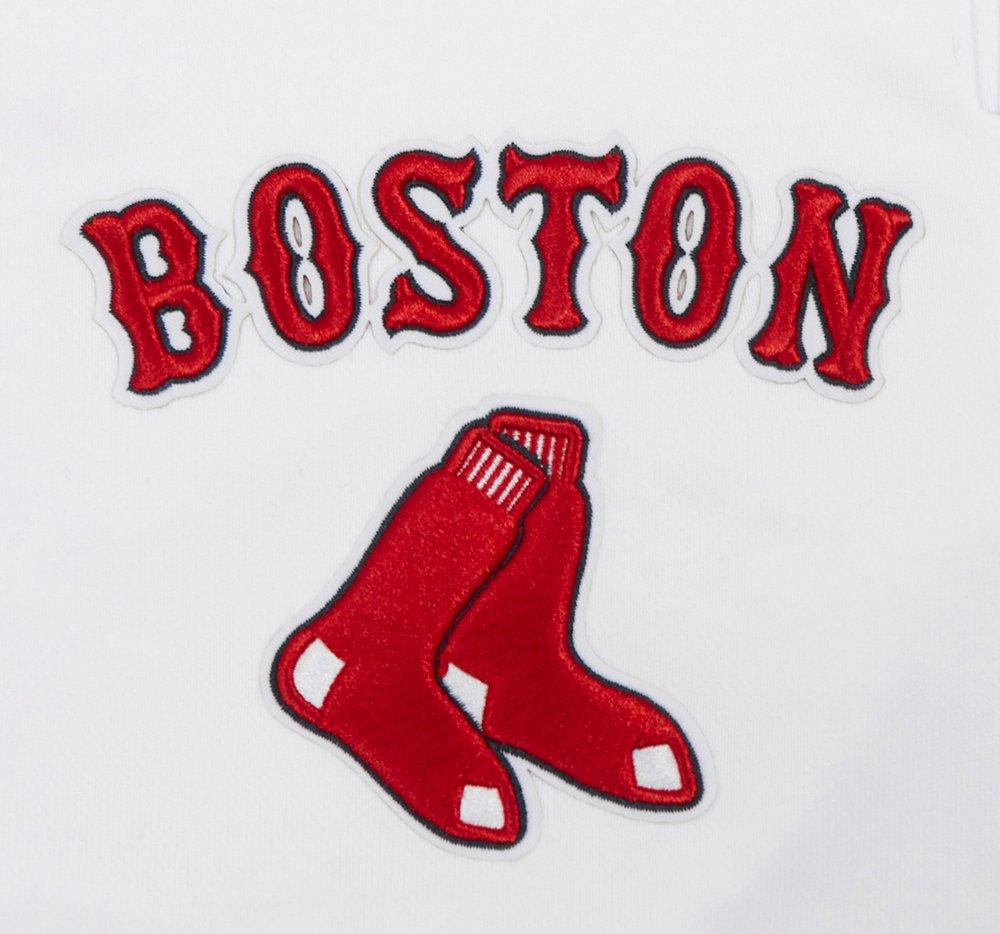 Pro Standard Women's MLB Boston Red Sox Classic Fleece Shorts - White - WHITE Thumbnail View 5