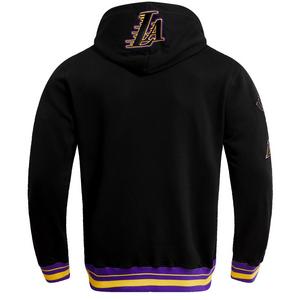 Pro Standard Men's NBA Los Angeles Lakers Retro Classic Fleece Pullover Hoodie -Black/Purple/Yellow