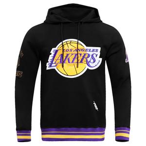 Pro Standard Men's NBA Los Angeles Lakers Retro Classic Fleece Pullover Hoodie -Black/Purple/Yellow