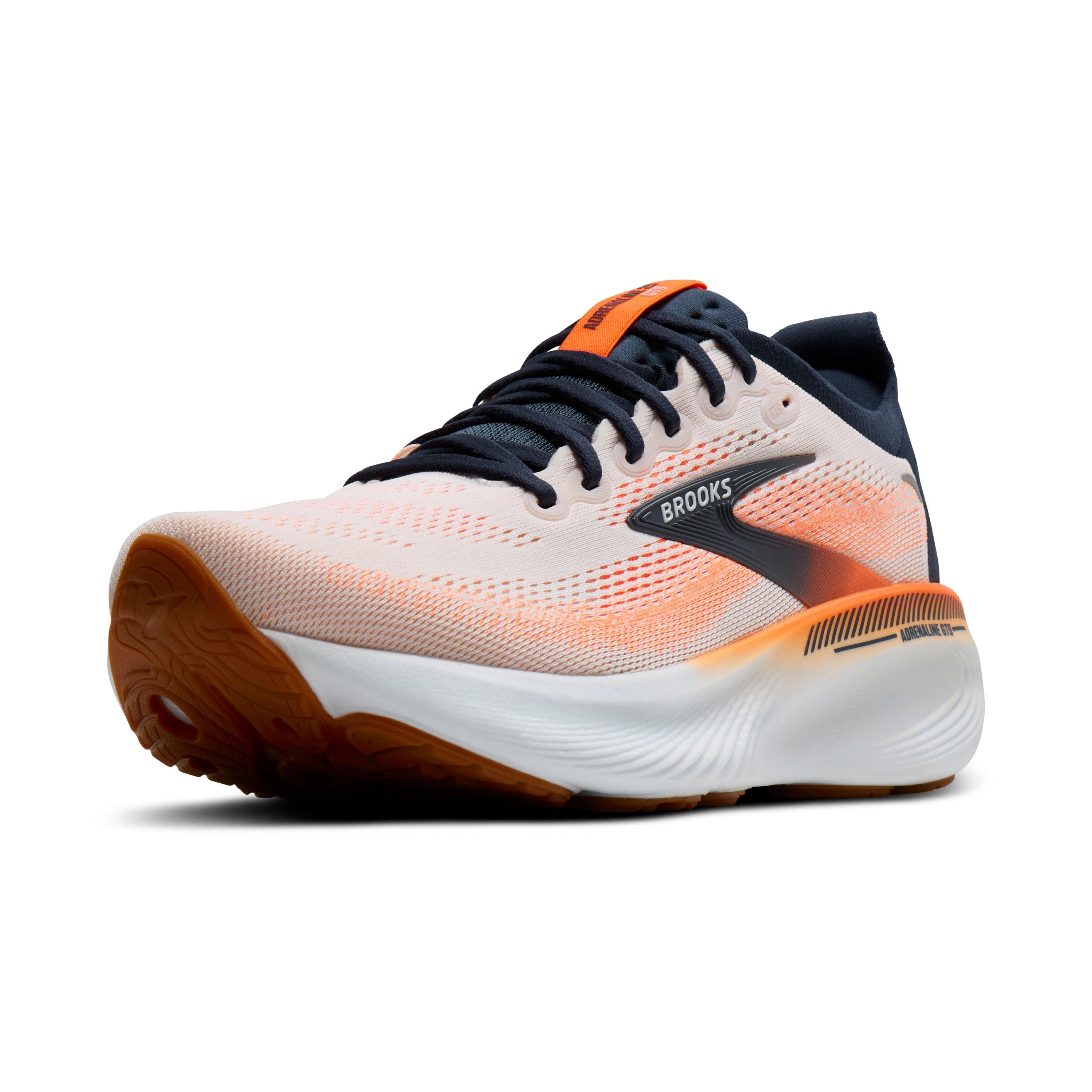 Brooks Adrenaline GTS 25 "White/Spellbound/Orange" Men's Running Shoe - WHITE/SPELLBOUND/ORANGE
