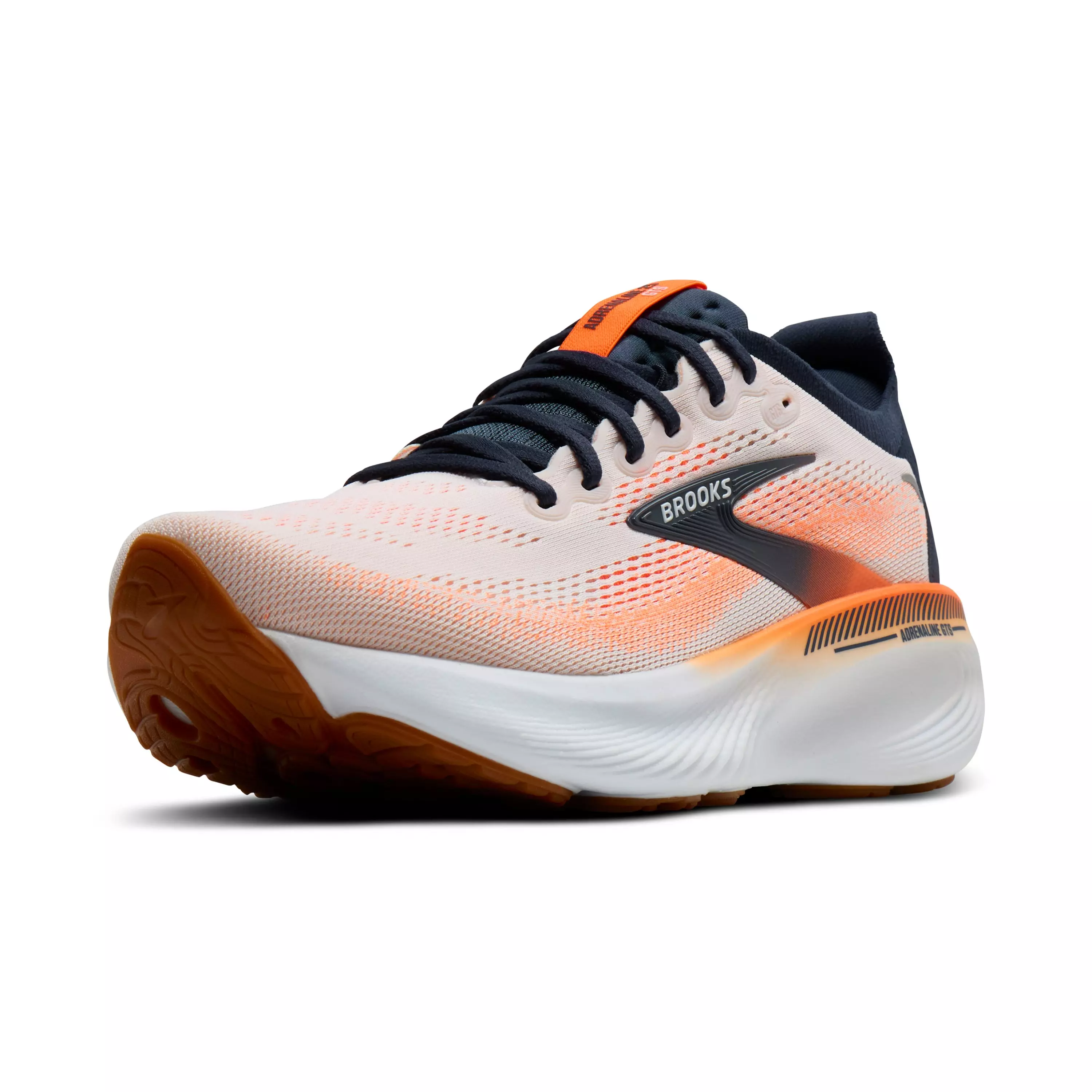 Brooks Adrenaline GTS 25 "White/Spellbound/Orange" Men's Running Shoe - WHITE/SPELLBOUND/ORANGE