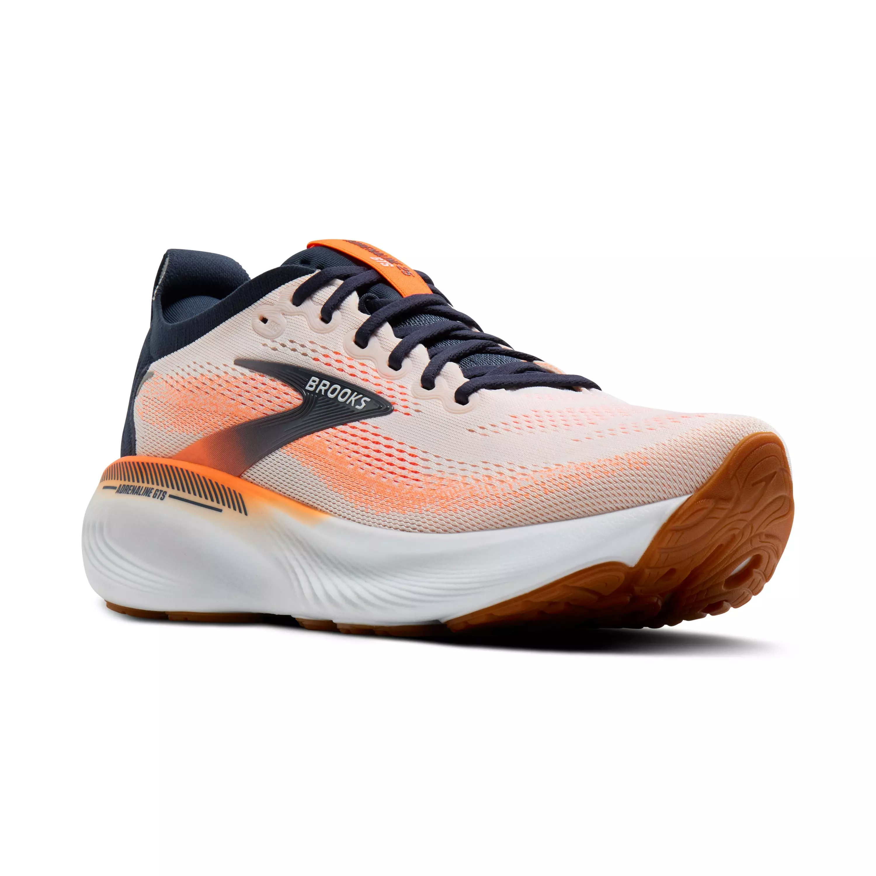 Brooks Adrenaline GTS 25 "White/Spellbound/Orange" Men's Running Shoe - WHITE/SPELLBOUND/ORANGE