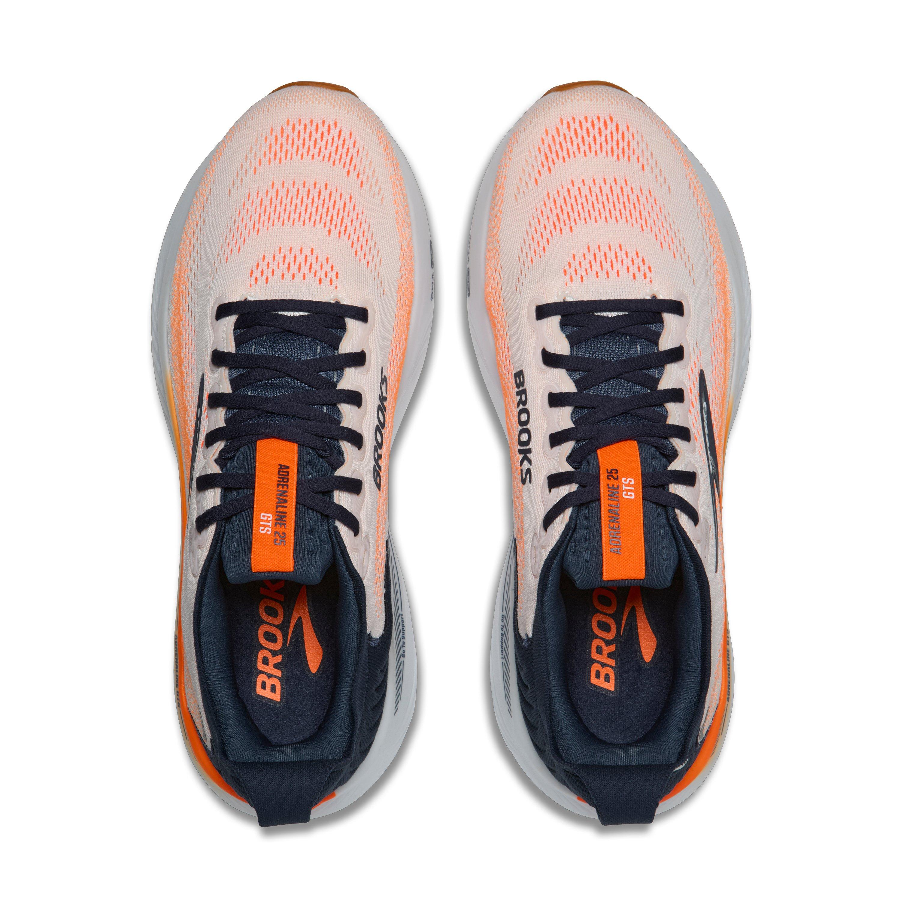 Brooks Adrenaline GTS 25 "White/Spellbound/Orange" Men's Running Shoe - WHITE/SPELLBOUND/ORANGE