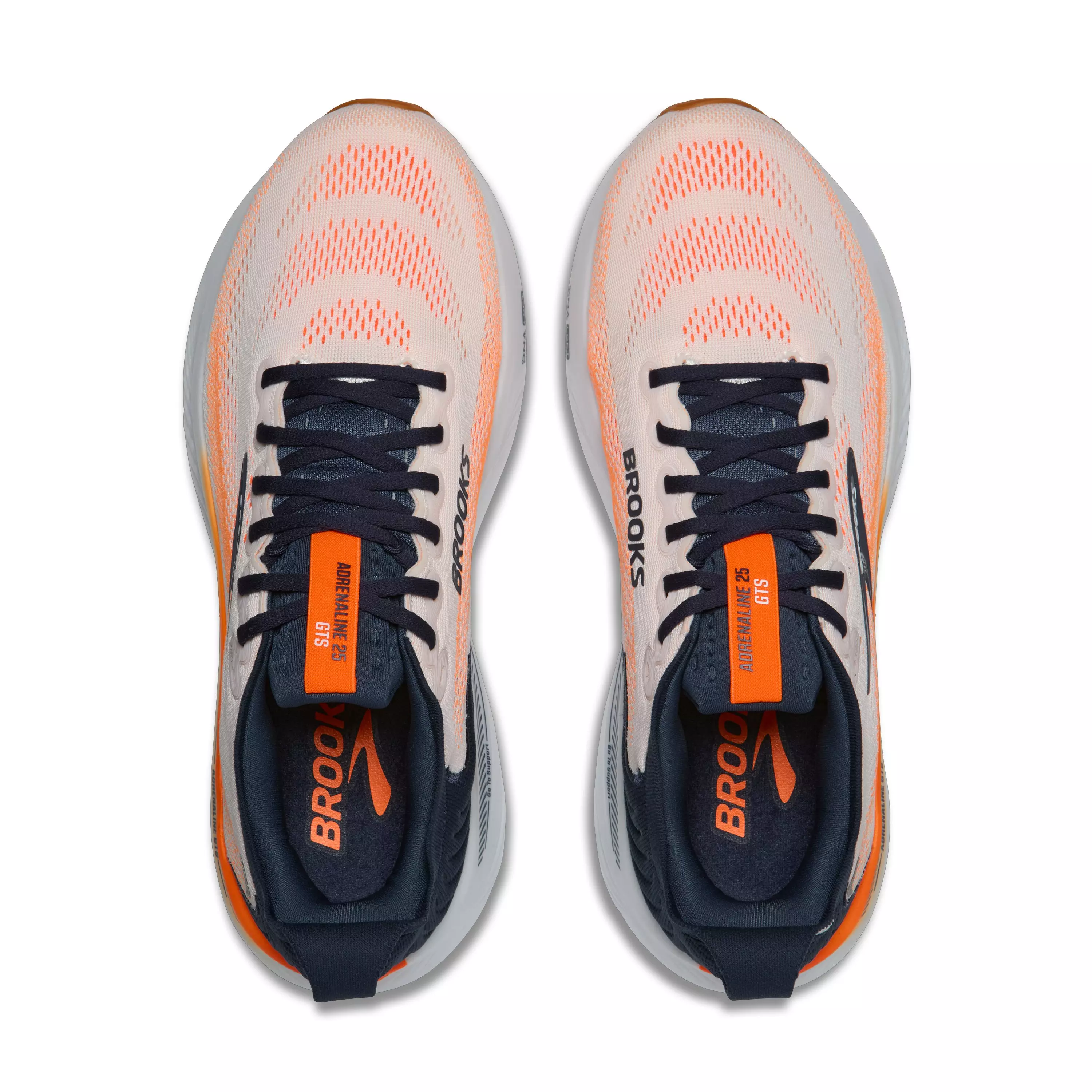 Brooks Adrenaline GTS 25 "White/Spellbound/Orange" Men's Running Shoe - WHITE/SPELLBOUND/ORANGE