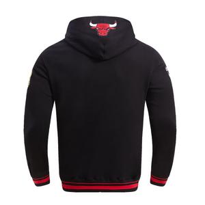Pro Standard Men's NBA Chicago Bulls Retro Classic Fleece Pullover Hoodie -Black/Red