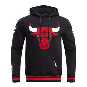 Pro Standard Men's NBA Chicago Bulls Retro Classic Fleece Pullover Hoodie -Black/Red